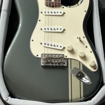 Fender Limited Edition John Mayer Stratocaster 2005 - Charcoal Frost Metallic with Racing Stripe image 16
