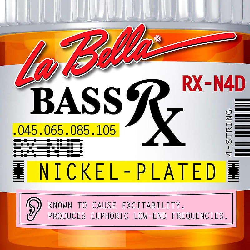 LaBella RXN4D RX Nickel 4String Electric Bass Strings Reverb