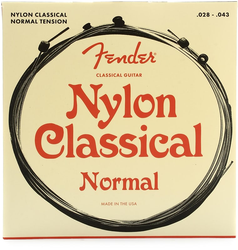 4Pack Fender 130 Classical/Nylon Guitar Strings Ball End Reverb