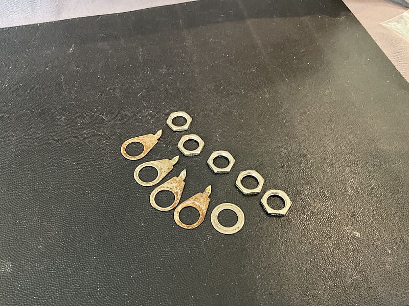 Gibson Vintage 1960’s Volume Tone Jack Pointers Washer Nuts Les Paul ES SG 1966 1967 1968 1969 1960’s image 1