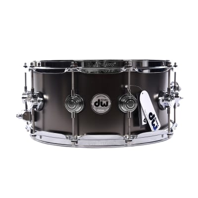 DW Collector's Series Satin Black Over Brass 6.5x14" Snare Drum