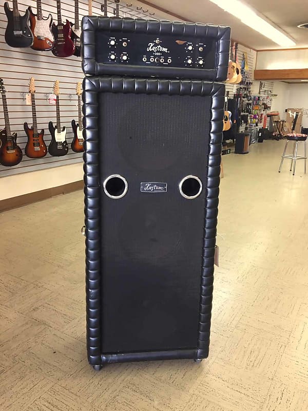 Kustom K200B Bass Amp with 3 x 15" Speaker Cab Reverb