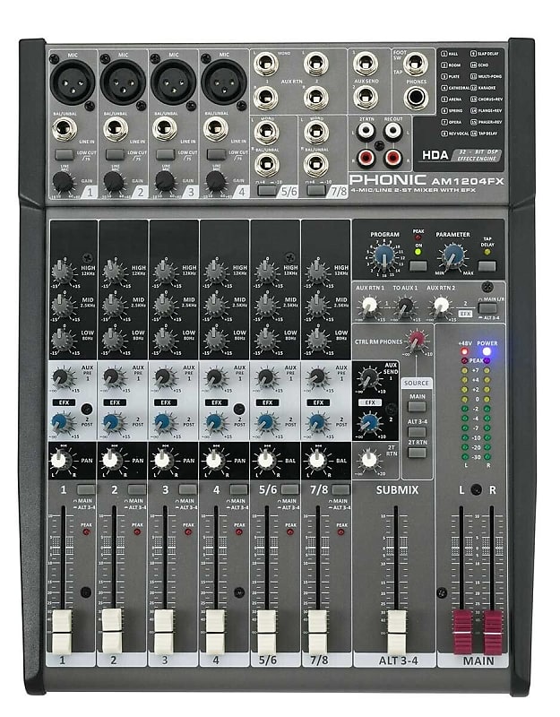 PHONIC AM1204FX USB Analog mixing console image 1