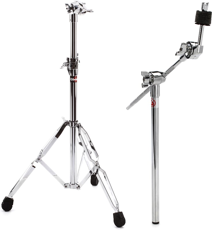 Gibraltar 6713E 6700 Series Electronics Mounting Stand Bundle with  Gibraltar SC-3325B-1 Cymbal Boom Arm with Ratchet Tilter - 16 inch
