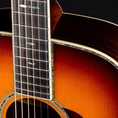 Collings D-42A T Sunburst Torrefied Adirondack Spruce and Indian Rosewood Traditional Custom NEW image 15