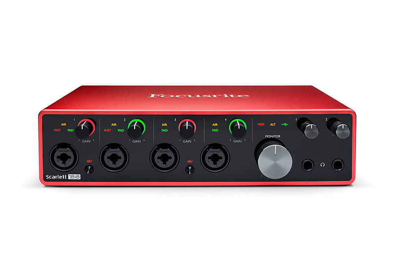 Focusrite SCARLETT 18I8 3rd Gen USB Audio Recording | Reverb