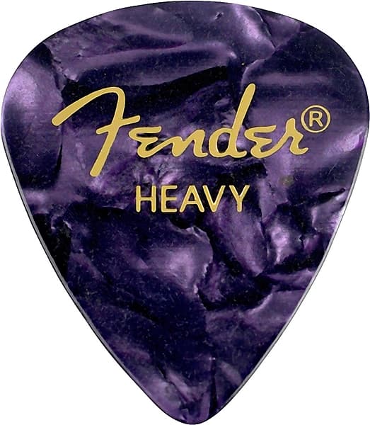 Genuine Fender 351 Premium Picks Purple Moto Heavy Picks, 12-pack 198-0351-976 image 1