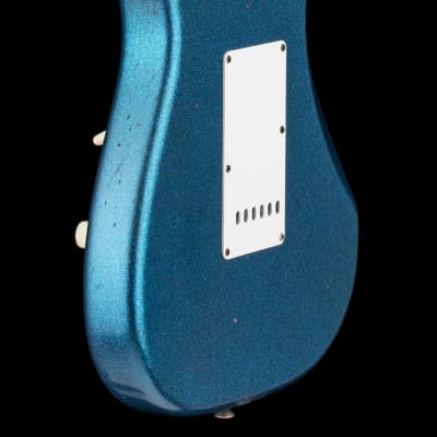 Fender Custom Shop Limited Edition '65 Stratocaster Journeyman Relic - Aged Blue Sparkle #62049 image 9