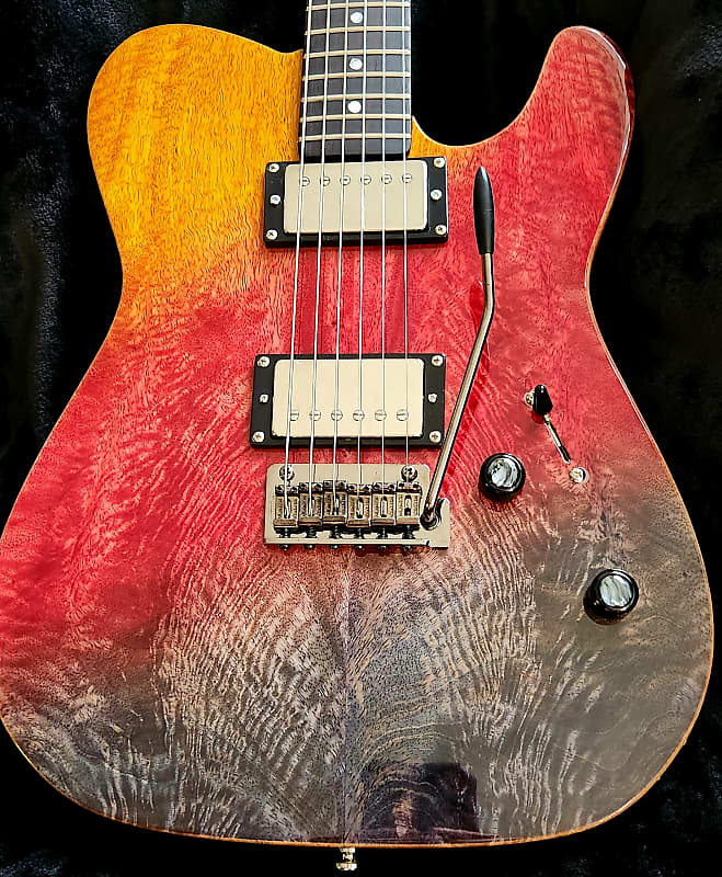 SJ Custom Guitars Telecaster , Flame mango, rosewood neck, Reverb