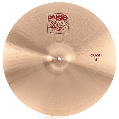 Paiste 2002 Clash 18 黒ロゴ RARE 1977 Vintage Paiste 2002 18” FACTORY STAMPED CRASH 1363