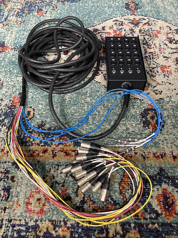 Livewire Advantage 16x4 Snake with XLR/TRS inputs and TRS Returns 50 ft. - Black image 1