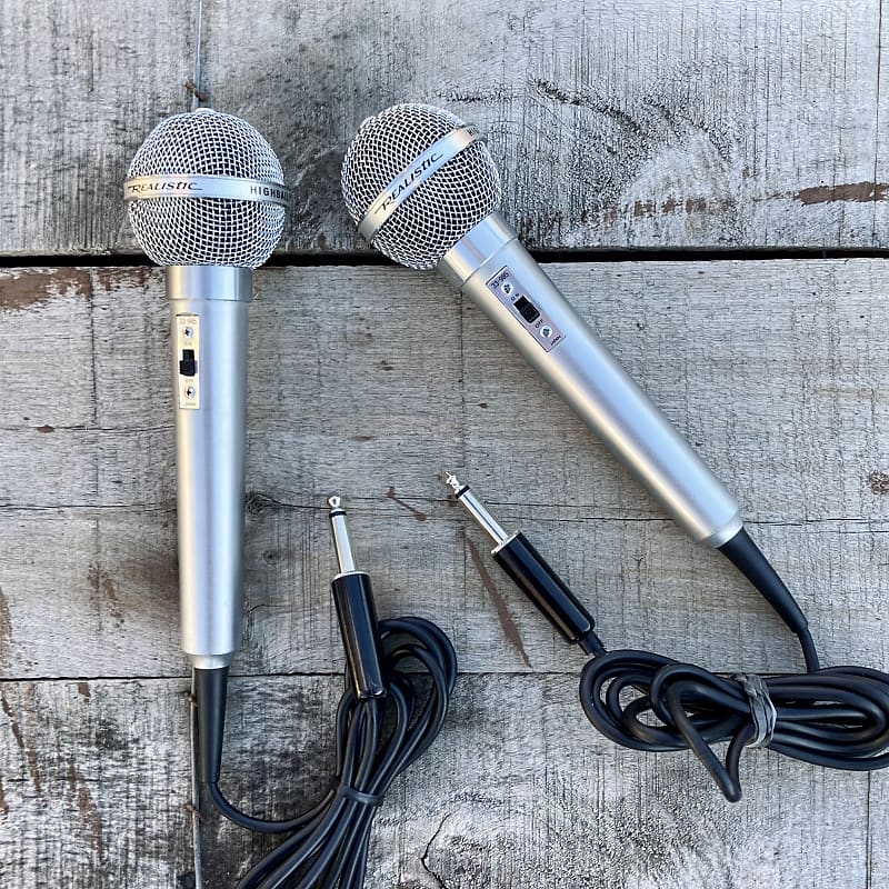 Realistic Highball 2 Microphones 70s Japan Stereo Pair Reverb