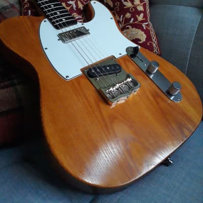 Valenti #19 Swamp Ash Tele w/ mini-HB and Single  Coil 2016 Tung Oil with AmberShellac image 1