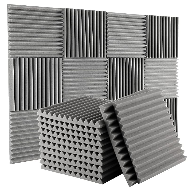 Acoustic Panels 12-Pack 1 X 12 X 12 Inches Sound Acoustic | Reverb