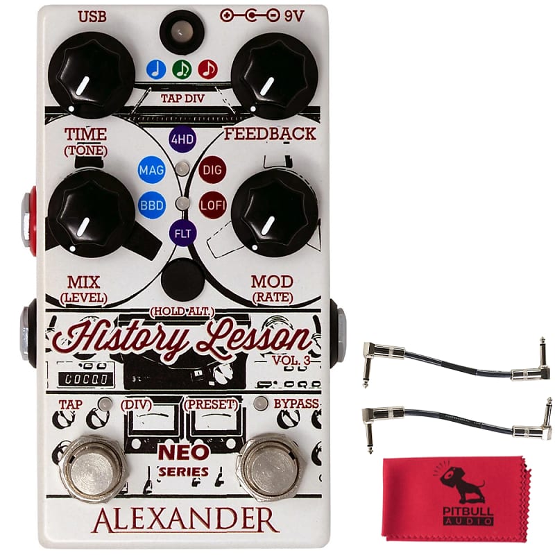 Alexander Pedals History Lesson Vol. 3 Delay Pedal w/ Patch Reverb