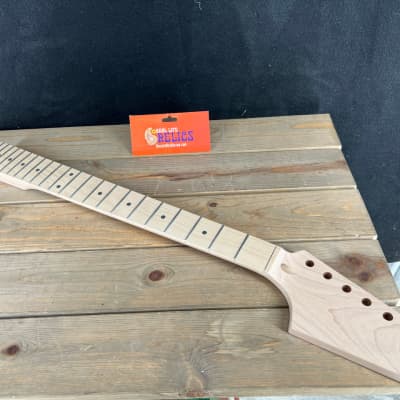 Tricked Out Guitar Tele® Telecaster Style Neck Maple Blank Paddle Headstock Unfinished image 1