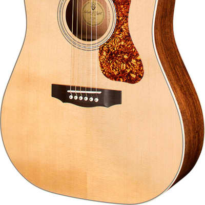 Guild D-140 Westerly Collection Dreadnought Acoustic Guitar, Natural w/ Gig Bag image 2