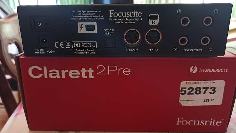 Focusrite Clarett 2Pre Thunderbolt Audio Interface | Reverb Canada