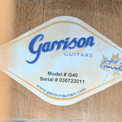Garrison G40 Acoustic Guitar image 8
