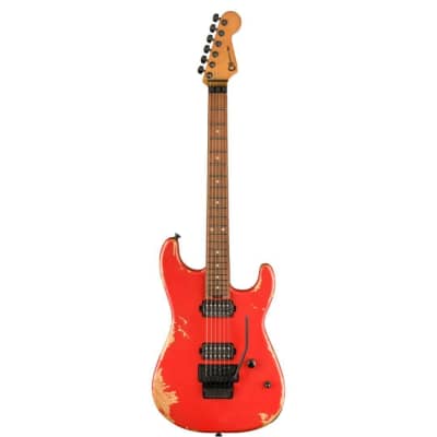 Charvel ProMod Relic San Dimas Style 1 HH FR PF Pau Ferro 6-String Right-Handed Electric Guitar, Includes Multi-Fit Gig Bag (Weathered Orange) for sale