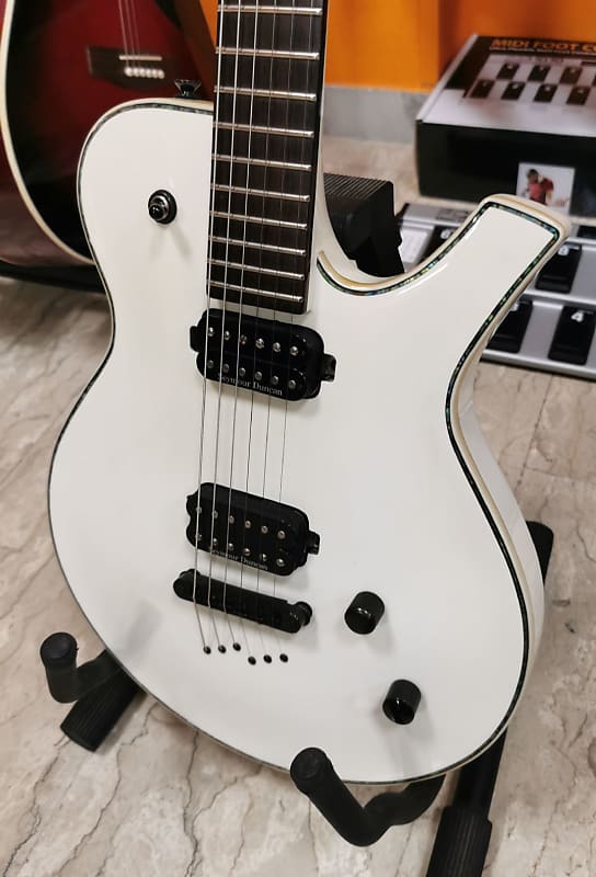 Parker PM20 Pro Pearl White - Seymour Ducan - Sperzel - Repaired  headstock...