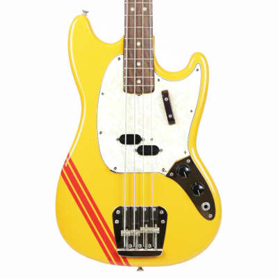 1972 Fender Mustang Bass Competition Orange Vintage Original Rare Custom Color Shot Scale Electric Bass Guitar w/ Orig. Hard Case image 1