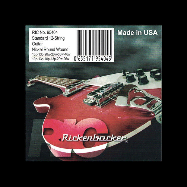 Rickenbacker 95404 Nickel Round Wound Twelve String Guitar Set imagen 1