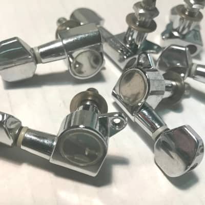 Jin Ho Tuners for 12 String Tuners  Chrome COMPLETE SET WITH SCREWS image 2