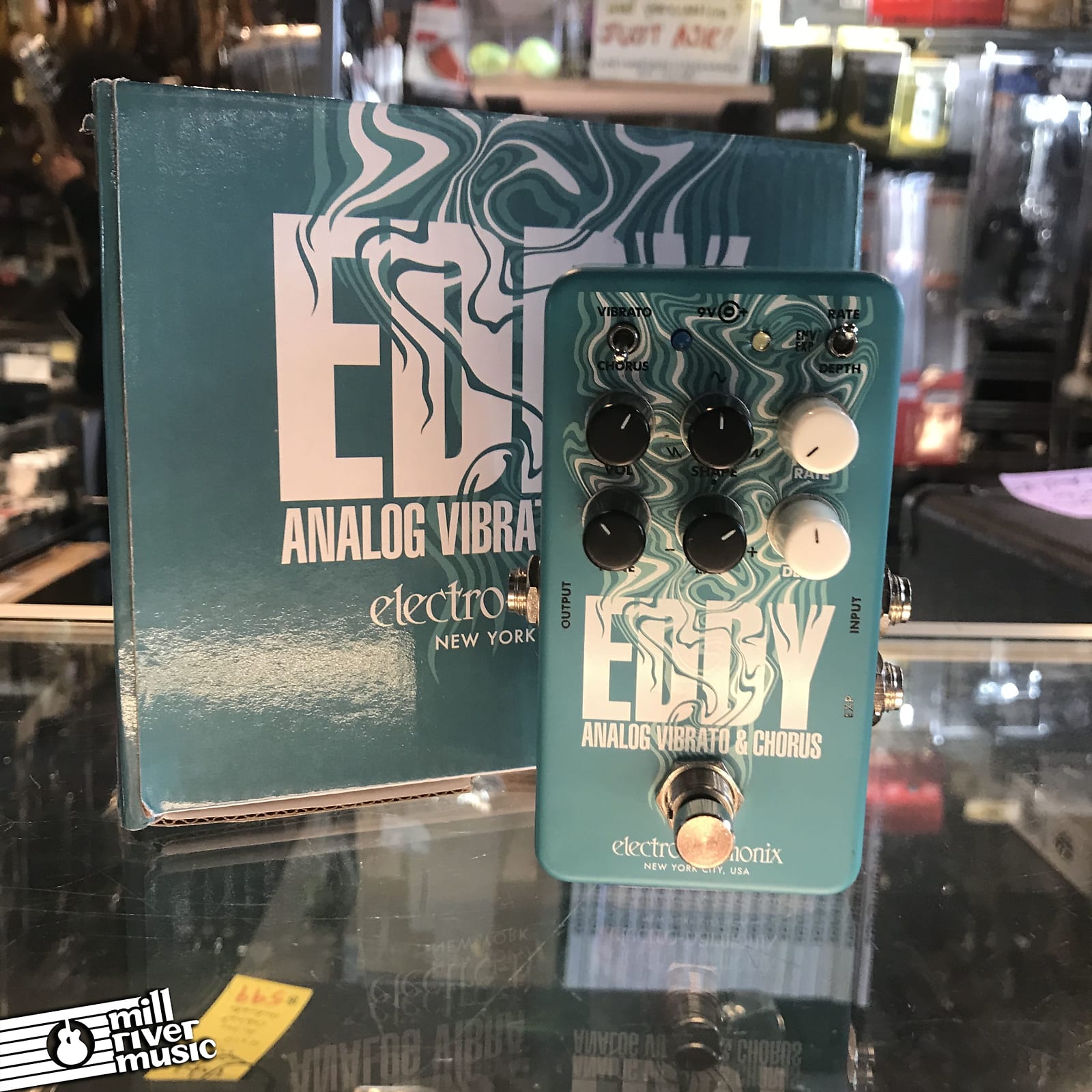 Electro-Harmonix Eddy Vibrato/Chorus Effects Pedal w/Box Used