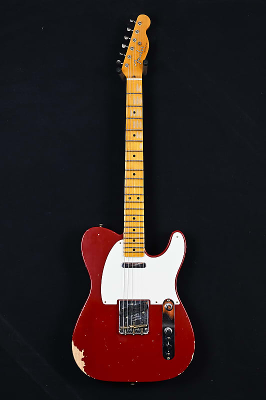 Fender Custom Shop B3 LTD Reverse '50s Telecaster from 2023 in Relic Cimarron Red with original hardcase image 1