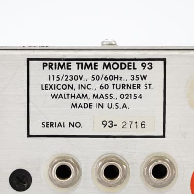 Lexicon Prime Time Digital Delay Model 93 | Reverb