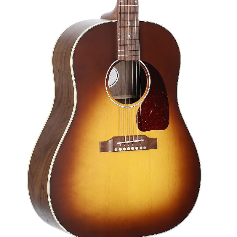 Gibson J-45 Studio Walnut Acoustic-Electric Guitar (with Case), Satin Walnut Burst image 1