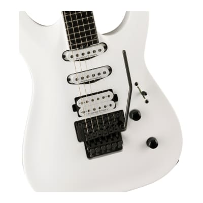 Jackson Pro Plus Series Soloist SLA3 6-String Arched Okoume Soloist Body, 3-Piece Through-Body Maple/Walnut Neck, Ebony Fingerboard Electric Guitar (Right-Handed, Snow White) image 4