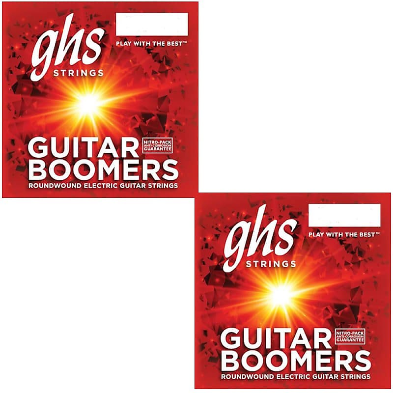GHS Boomers Guitar Strings 2-Pack Roundwound Electric Extra Light