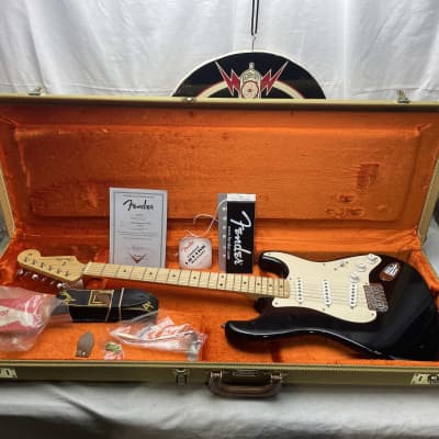 Fender Time Machine Series Vintage Spec 1956 Stratocaster NOS Guitar w/Case 2005 - re-fin'd Black / Maple Neck for sale