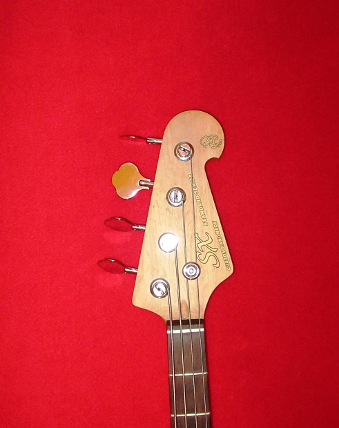 SX Standard Series Custom Handmade Sunburst Electric 4 String P Bass Guitar  + Set Up and Strings