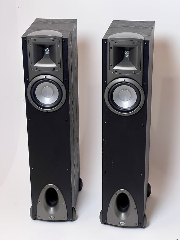 Klipsch Synergy F-1 Home Theater Speakers 6.5" woofer / Tractrix Horn 2000s - Black image 1