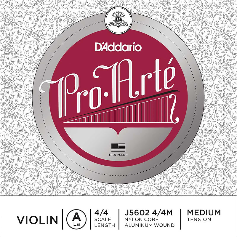 D'Addario D'Addario Pro-Arte 4/4 Violin A String Medium Gauge Aluminum/Perlon image 1