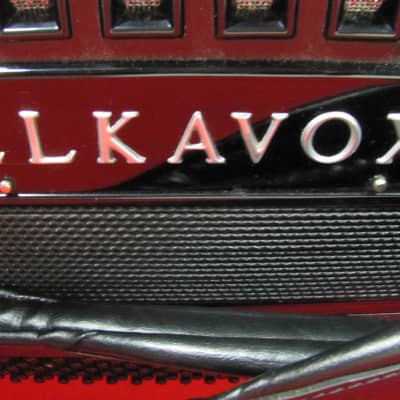 Elkavox  accordion with Elkavox 77 unit  Black image 1