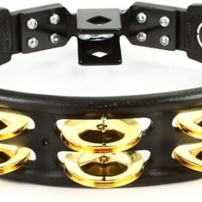 Latin Percussion Cyclops Mountable Tambourine - Black with Brass Jingles image 2