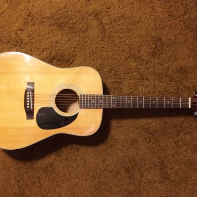 Fannin D-37 Acoustic Guitar  80's natural MIJ image 1