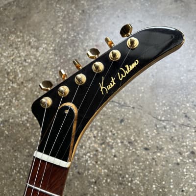 Kurt Wilson Korina Explorer Electric Guitar - Natural image 9