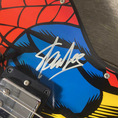 Gibson Custom Shop Les Paul Spiderman Webslinger One #75 1999 - Signed by Stan  Lee | Reverb