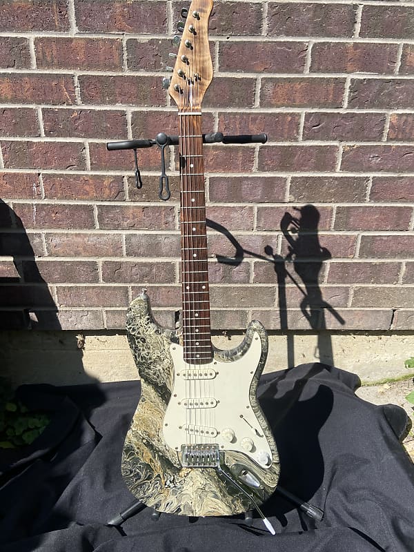 Riff guitars ST style 2024 - Stone marble | Reverb