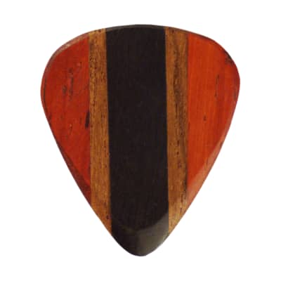 Maple, Padauk, & Teak Wood Guitar Or Bass Pick - 3.0 mm