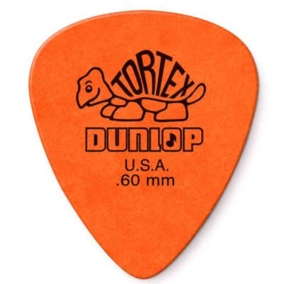 Dunlop 418P60 Tortex Standard .60 Orange Guitar Picks - 12 PACK image 2