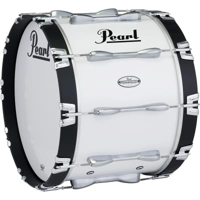 Pearl 26 x 14 in. Championship Maple Marching Bass Drum Regular Pure White