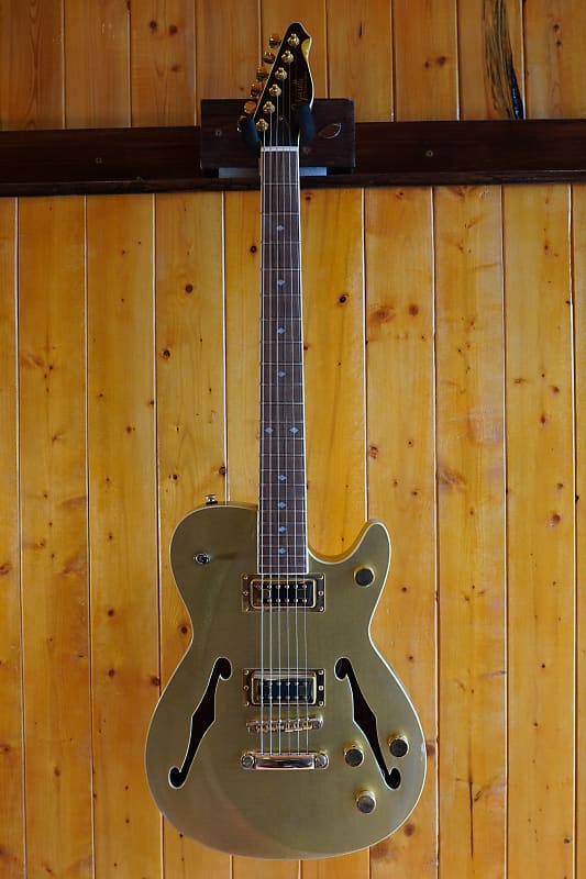 Carparelli Electric Guitar - Classico SH2 [Semi-Hollow] - Sparkle Gold (Custom Setup) image 1