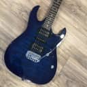 Ibanez GRX70QA TRB NEW Electric Guitar in Transparent Blue