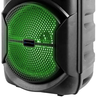 Technical Pro BOOM8 Portable Rechargeable 8" LED Party Speaker w/Bluetooth/USB image 2